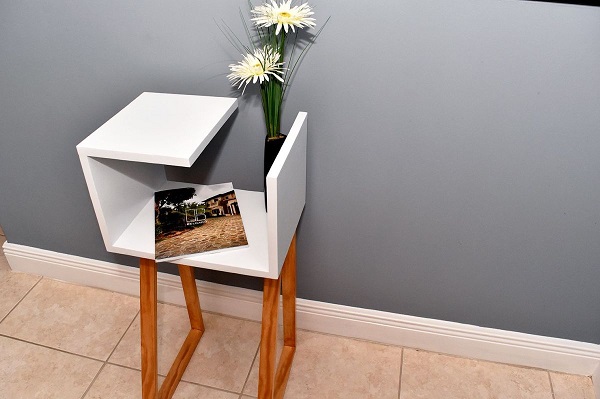 DIY Night Stand With Old Table.