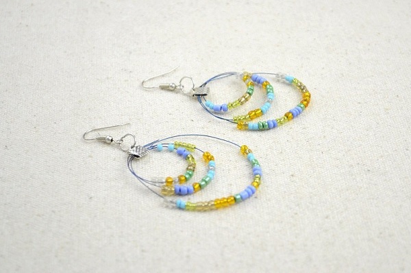 Handmade Earring Made Up Of Beads.