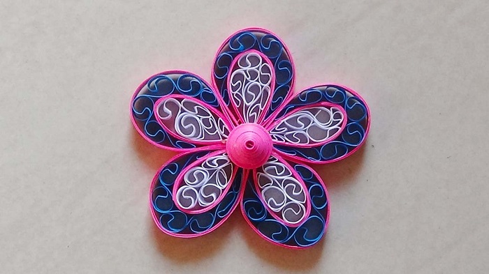 Craft Quilling On White Background.