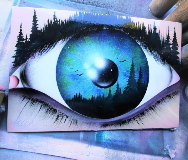 Spray painting Of An Eye