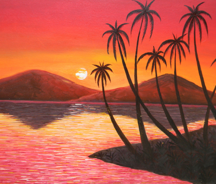 Beautiful Sunrise Painting