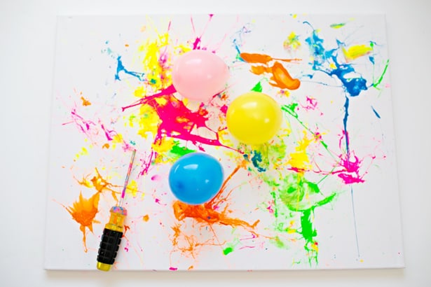 Water Color Painting With Balloons