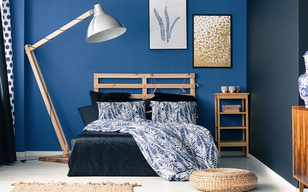 Painting Ideas for Bedroom with Hues of Blues