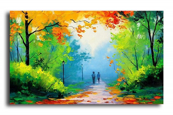 Oil Painting On Canvas - Nature View.