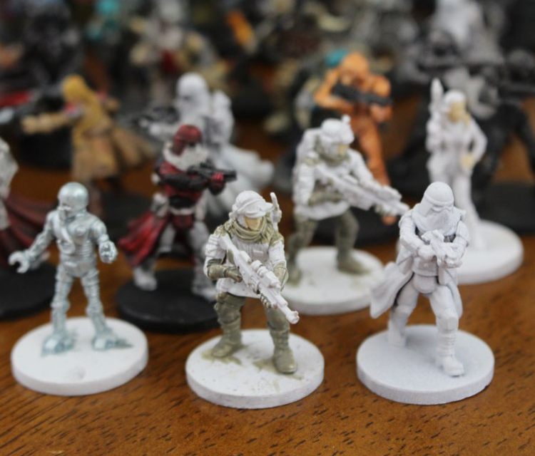 White Colored Miniatures